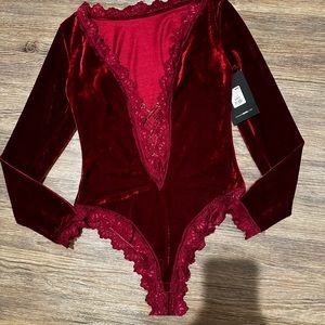 Fashion Nova Velvet Teddy Lingerie